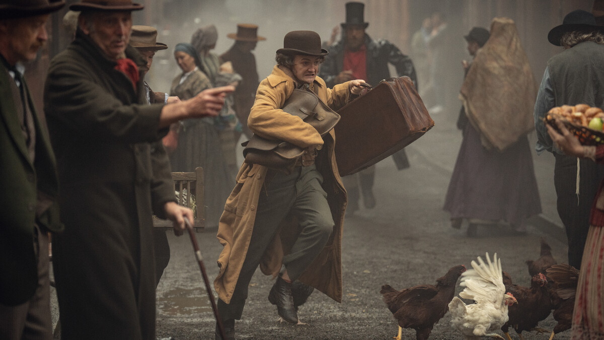 Jack Gleeson as Byron Hedges in ‘House of Guinness’ Season 1.
