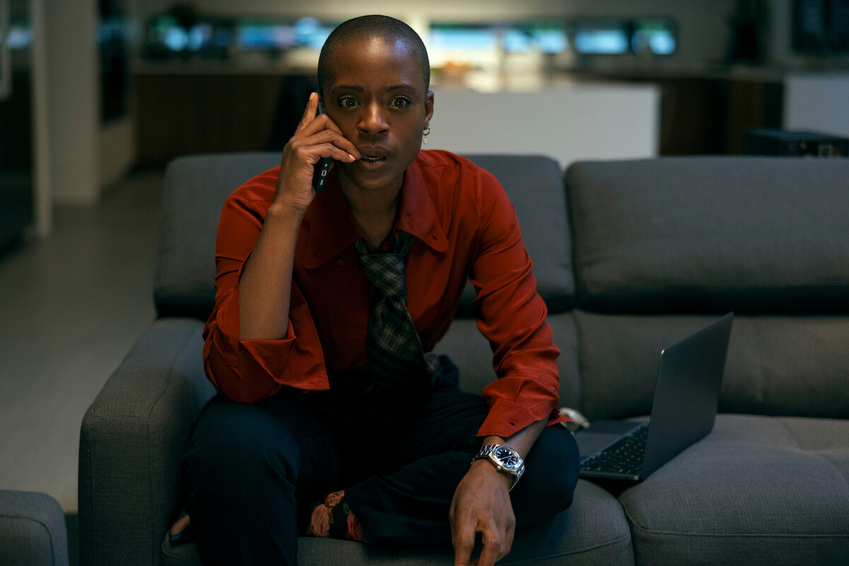 T'Nia Miller as Victorine LaFourcade in episode 103 of The Fall of the House of Usher.