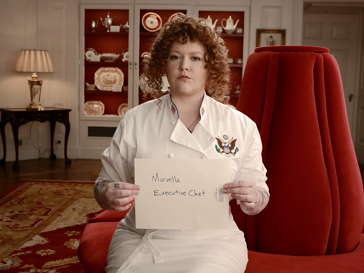 Mary Wiseman as Marvella in ‘The Residence’
