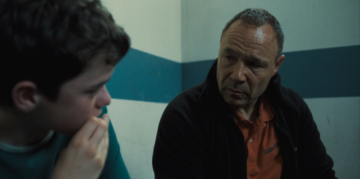 Owen Cooper as Jamie Miller, Stephen Graham as Eddie Miller in ‘Adolescence’
