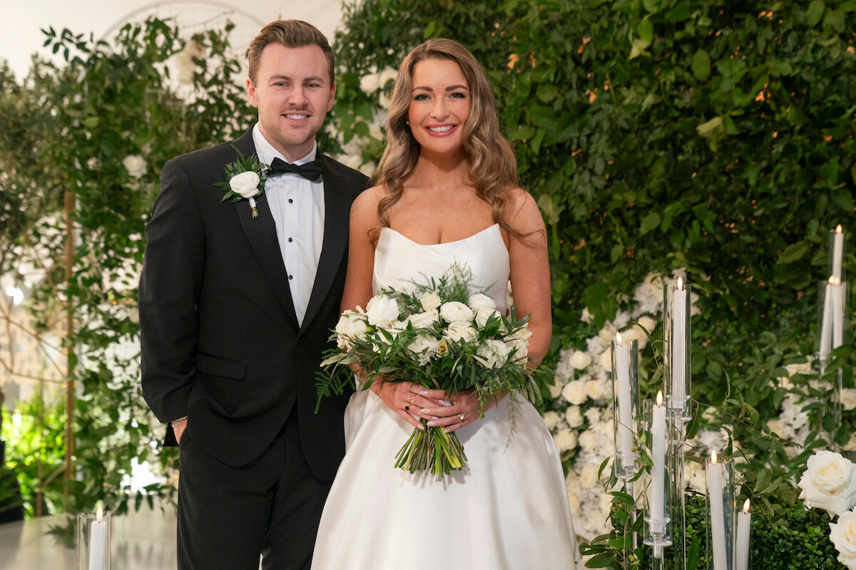 Daniel Hastings and Taylor Haag at their wedding.