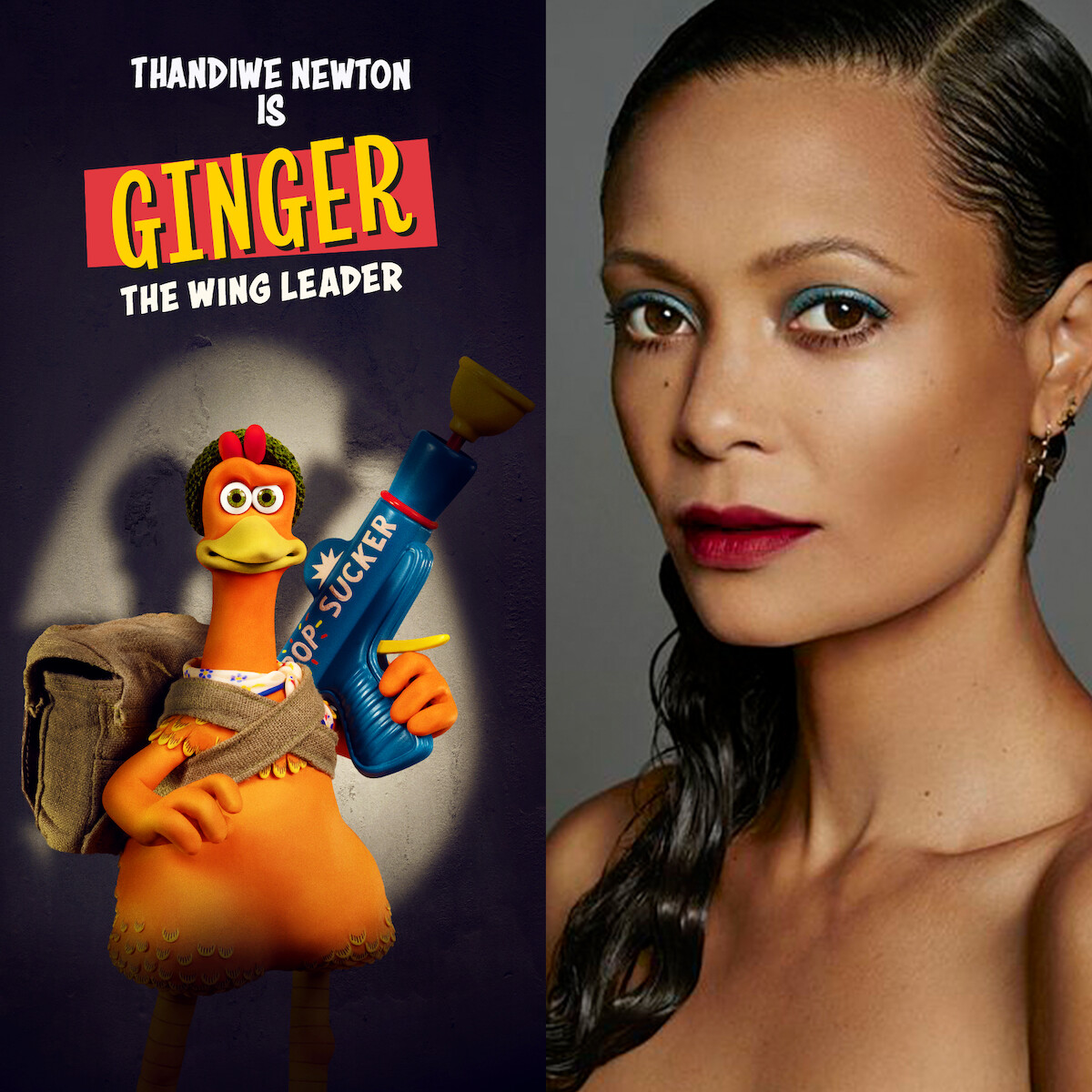 Thandiwe Newton plays Ginger in Chicken Run: Dawn of the Nugget.
