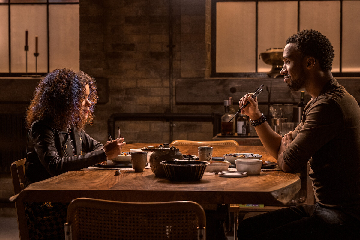 Ginny (Antonia Gentry) confides in her father, Zion (Nathan Mitchell), in Season 2.