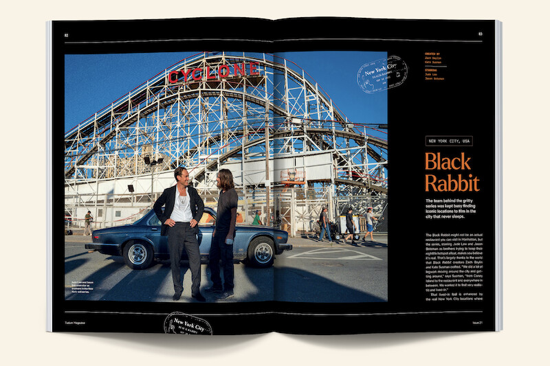 Issue spread of the locations of Black Rabbit