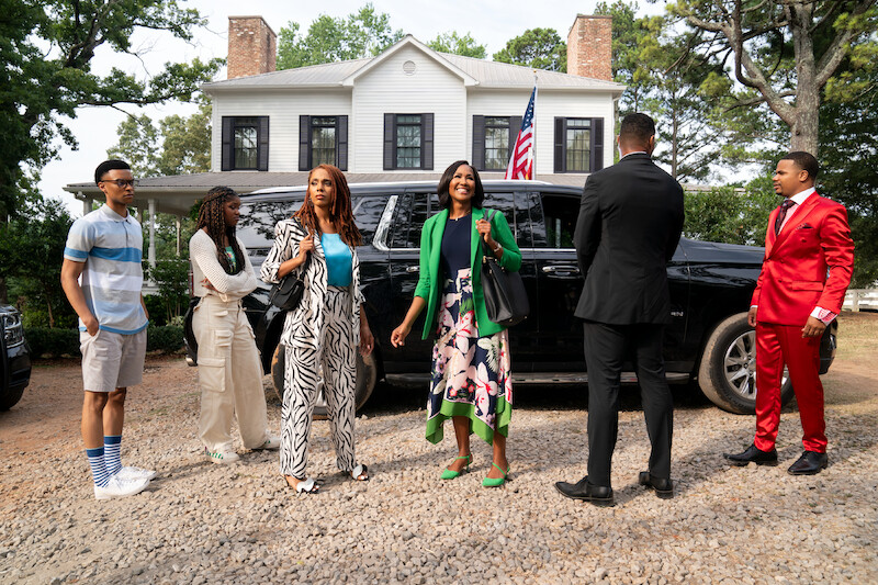 Tré Boyd as Titus Dunkerson, Drew Olivia Tillman as Lola Dunkerson, Jade Novah as Shamika Latavia Latoya Farrah Dunkerson, Terri J. Vaughn as Antoinette Dunkerson, Karon Riley as Michael Davies, Dyon Brooks as Basil Henderson in 'Miss Governor'