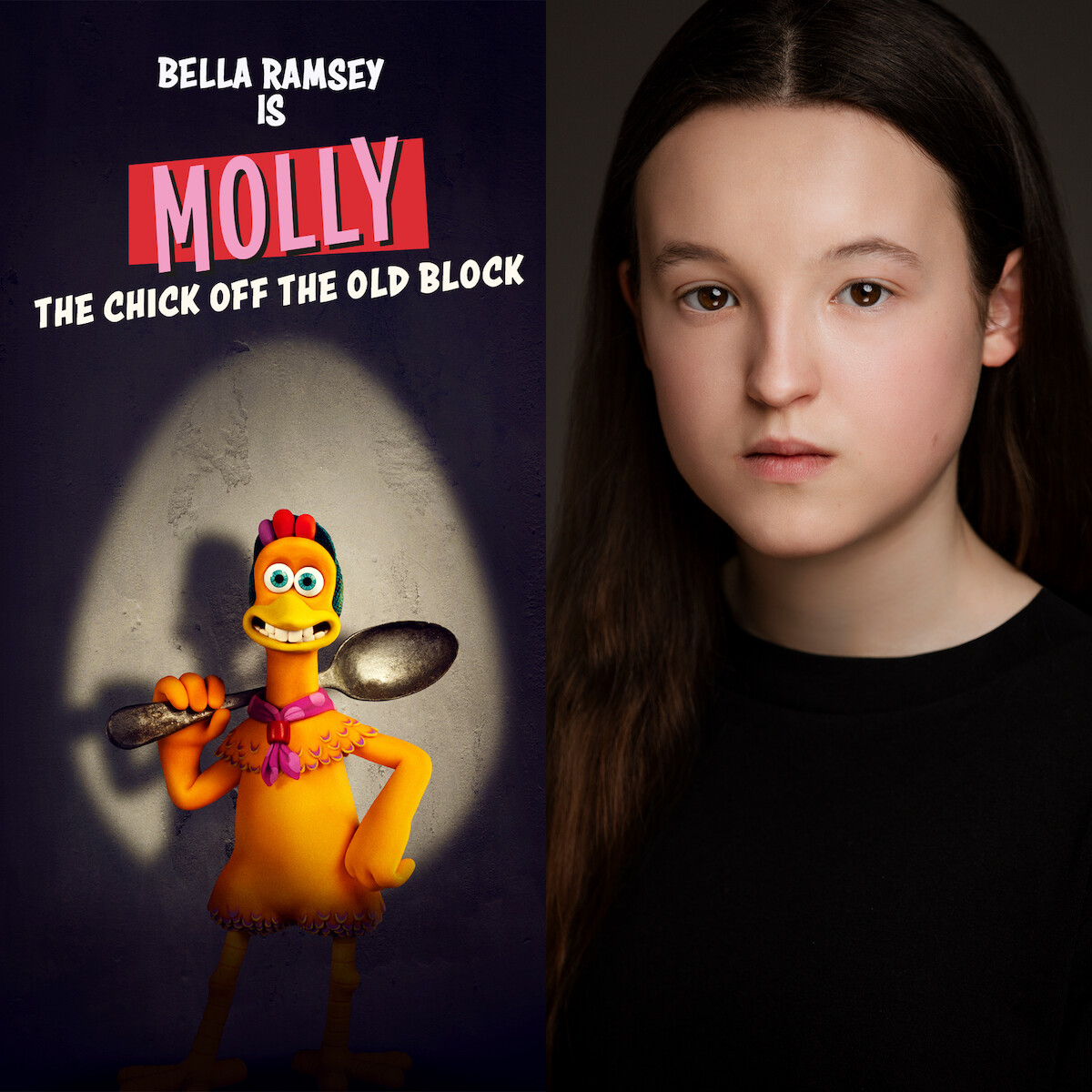 Bella Ramsey plays Molly in Chicken Run: Dawn of the Nugget.