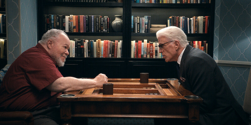 Stephen McKinley Henderson as Calbert, Ted Danson as Charles in 'A Man on the Inside' Season 2