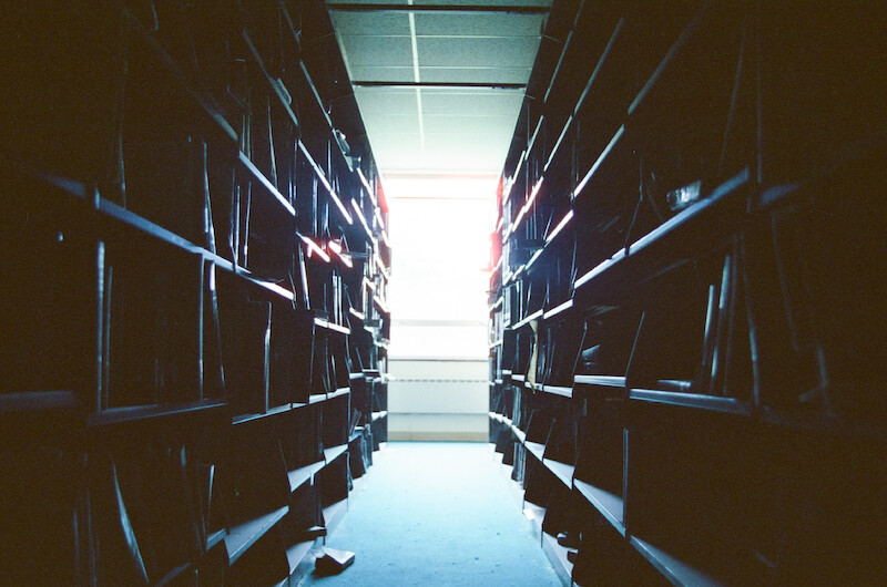 Bookshelves at The Academy at Ivy Ridge.