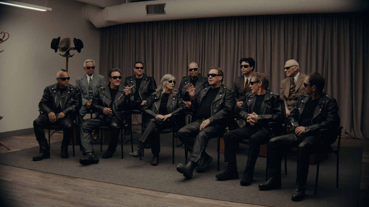 A group of people portraying The Terminator