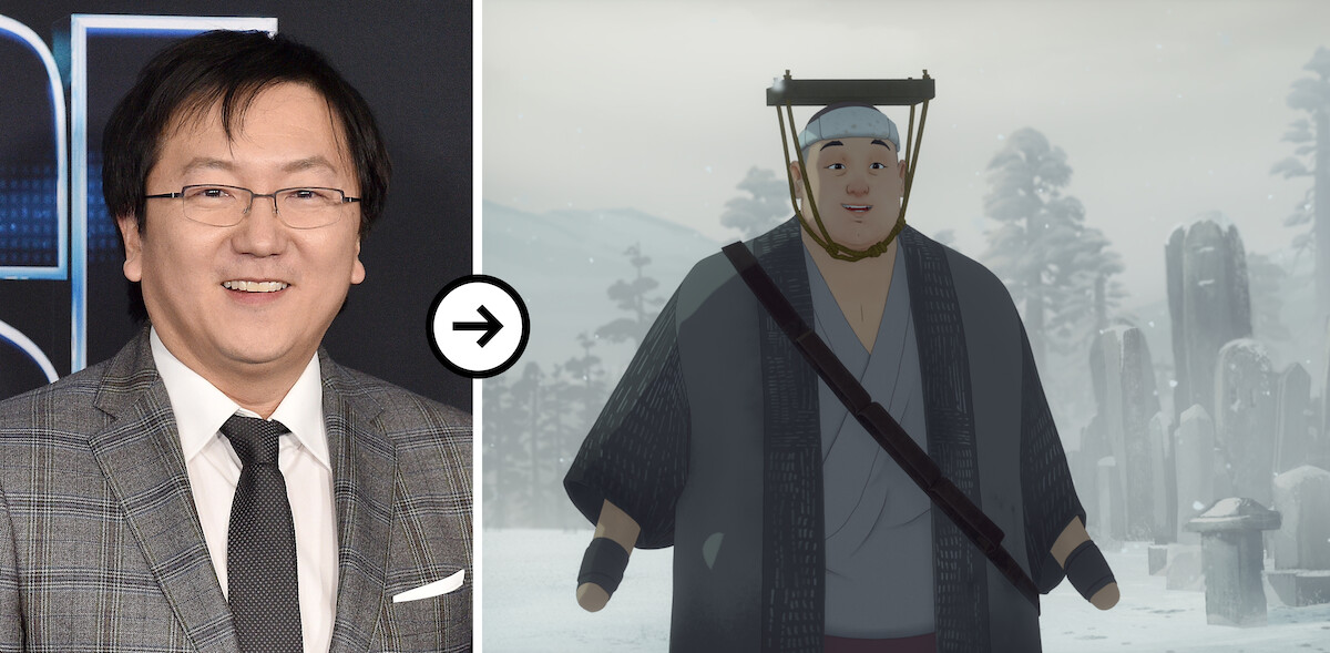 Masi Okay left and Ringo right in ‘Blue Eye Samurai.’