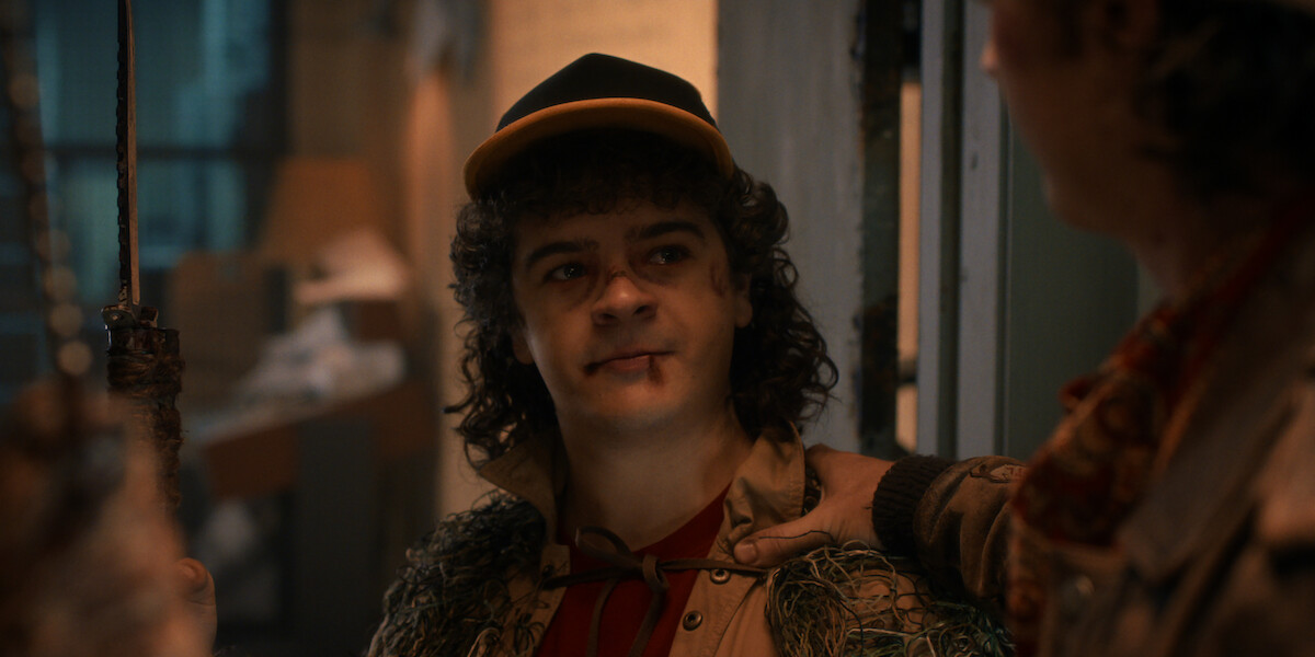 Gaten Matarazzo as Dustin Henderson and Joe Keery as Steve Harrington in ‘Stranger Things 5’