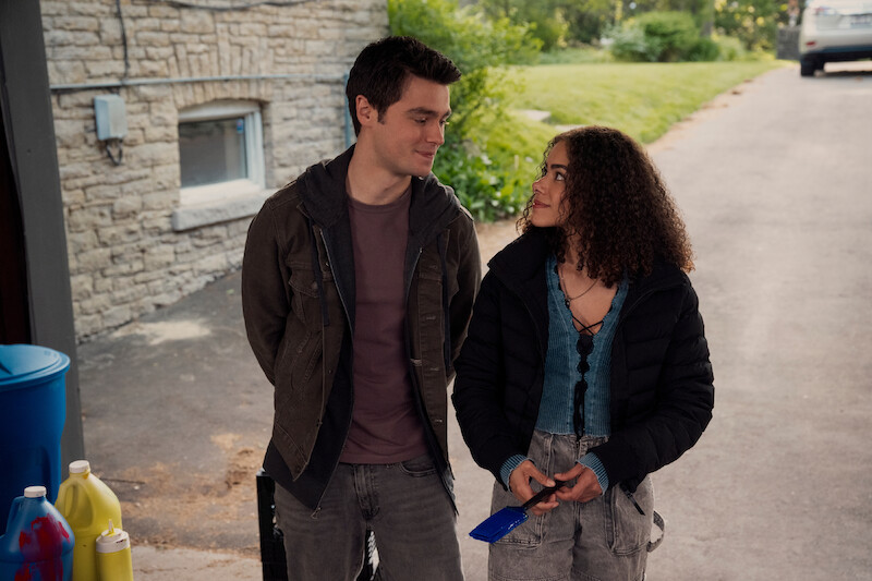 Felix Mallard as Marcus Baker, Antonia Gentry as Ginny Miller in Season 3 of 'Ginny & Georgia'
