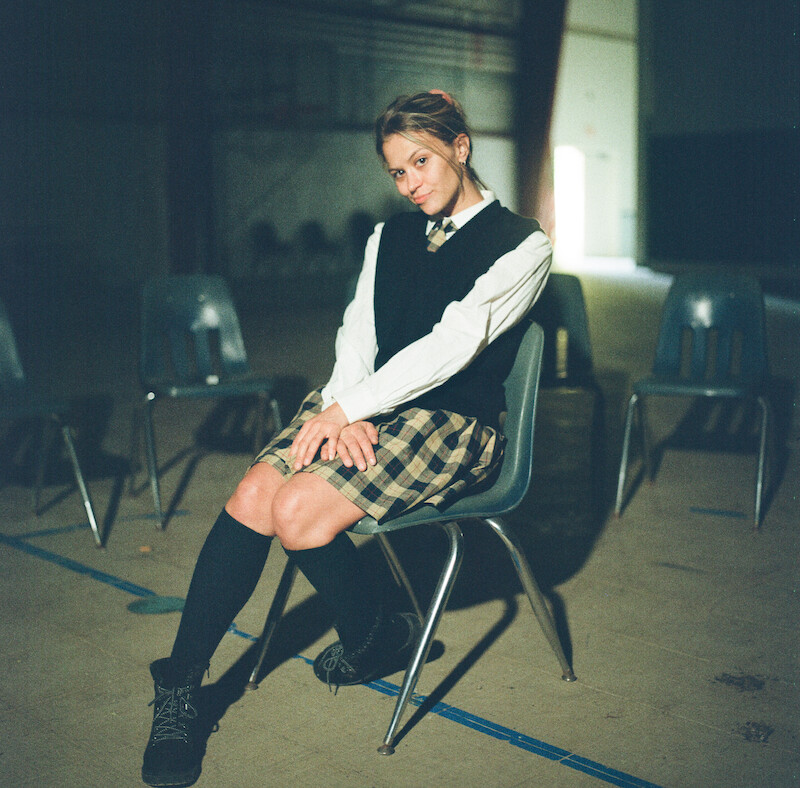 Student in an old Ivy Ridge uniform.
