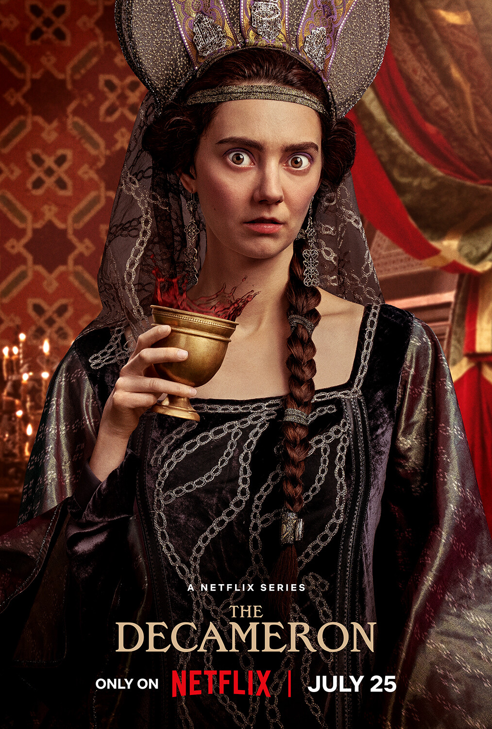 Tanya Reynolds as Licisca in “The Decameron’ Season 1.