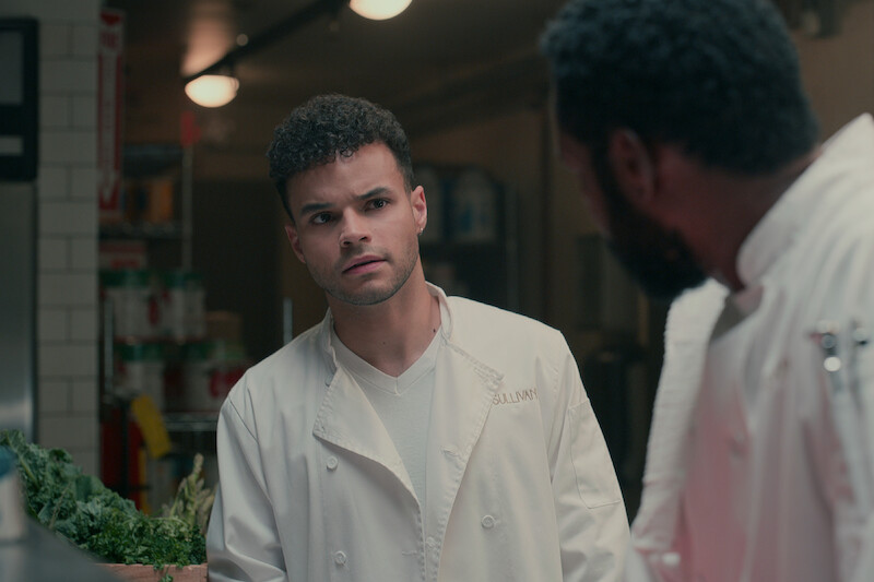 Chris Medlin as Isaac, Dion Johnstone as Erik in episode 302 of Sweet Magnolias.