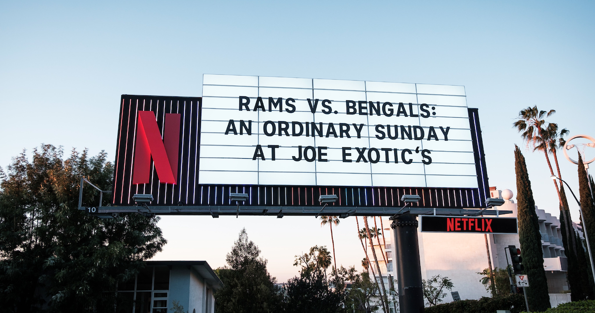 Super Bowl Sunset marquee