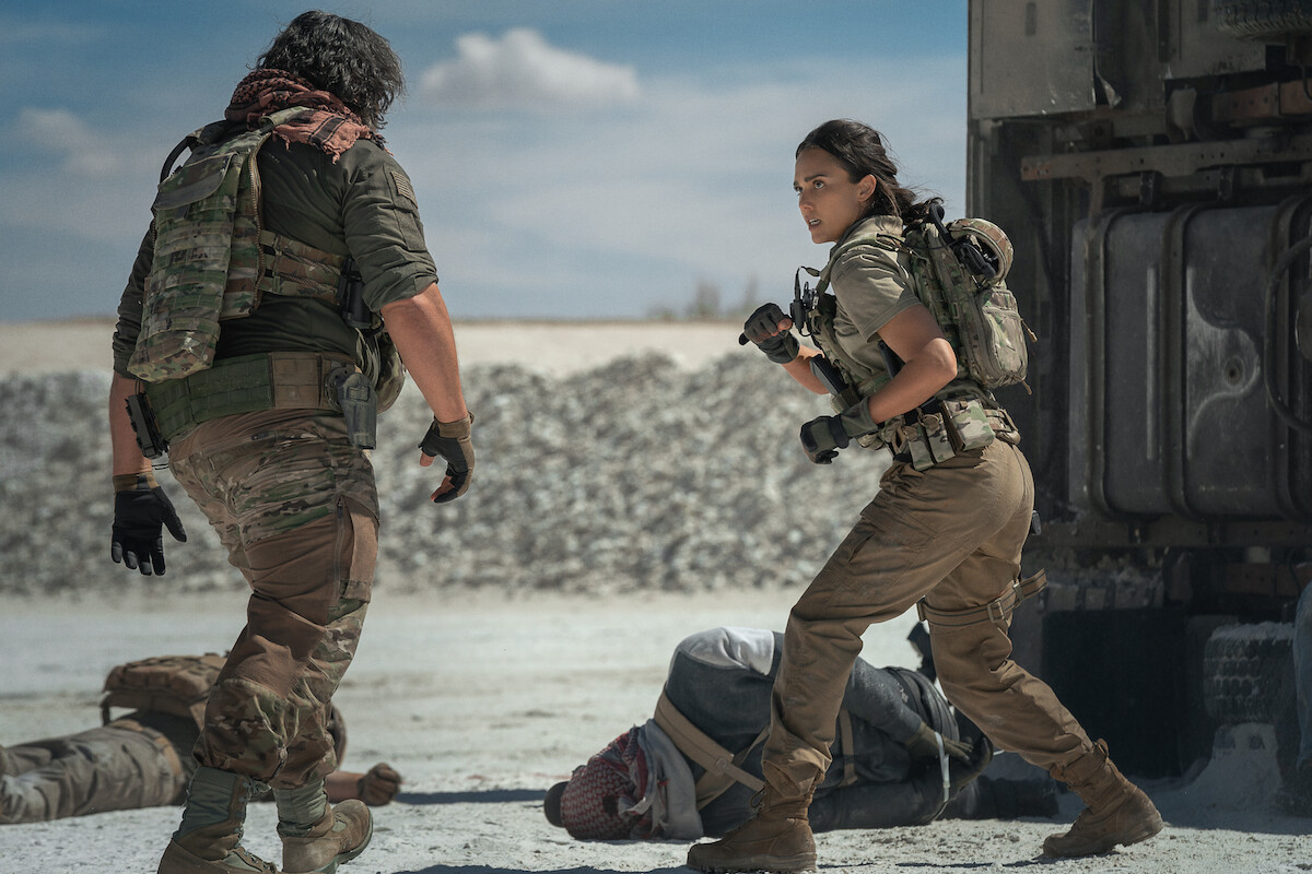 Jessica Alba as Parker in ‘Trigger Warning’