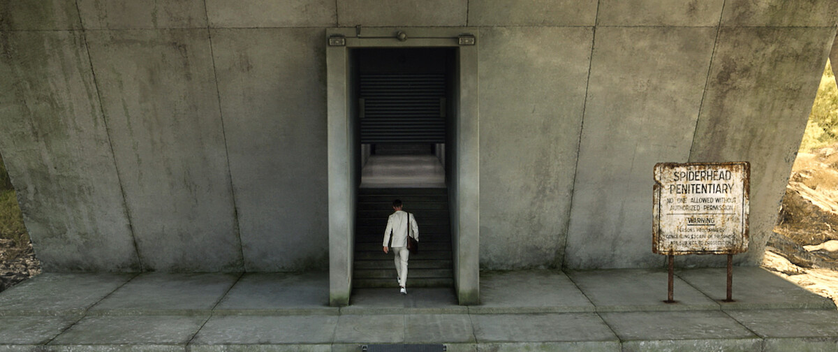 Entrance to Spiderhead - The Beauty of Brutalism: the Design References in ‘Spiderhead’ Revealed