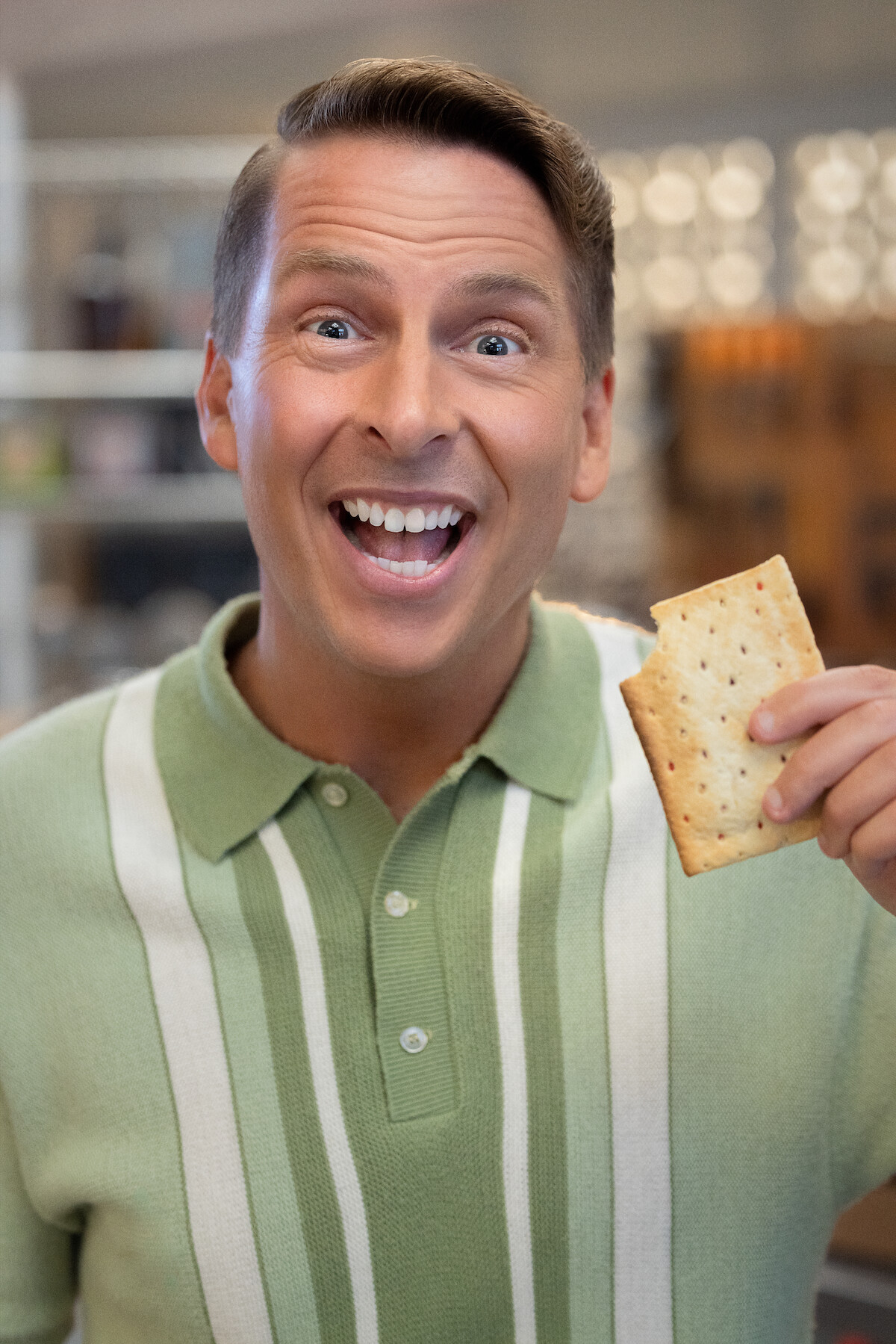 Jack McBrayer as Steve Schwinn in ‘Unfrosted.’