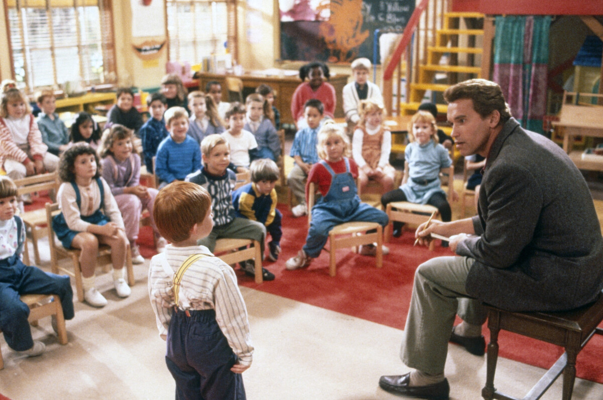 Arnold Schwarzenegger in ‘Kindergarten Cop.’