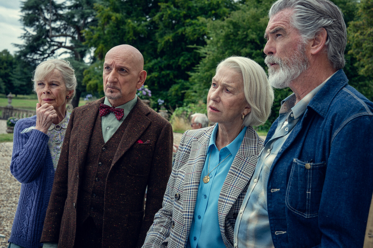 The Cast of The Thursday Murder Club poses for a photo