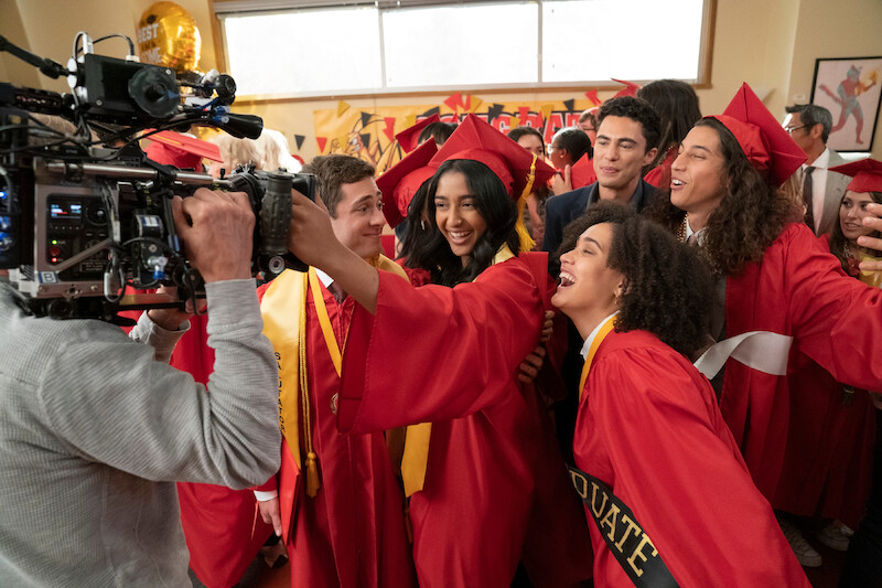 Jaren Lewison as Ben Gross, Maitreyi Ramakrishnan as Devi, Lee Rodriguez as Fabiola Torres, Darren Barnet as Paxton Hall-Yoshida and Benjamin Norris as Trent 