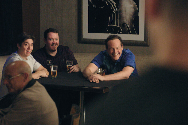 Steve Gerben as Will, Shane Gillis as Shane, and Vince Vaughn in 'Tires' Season 2.