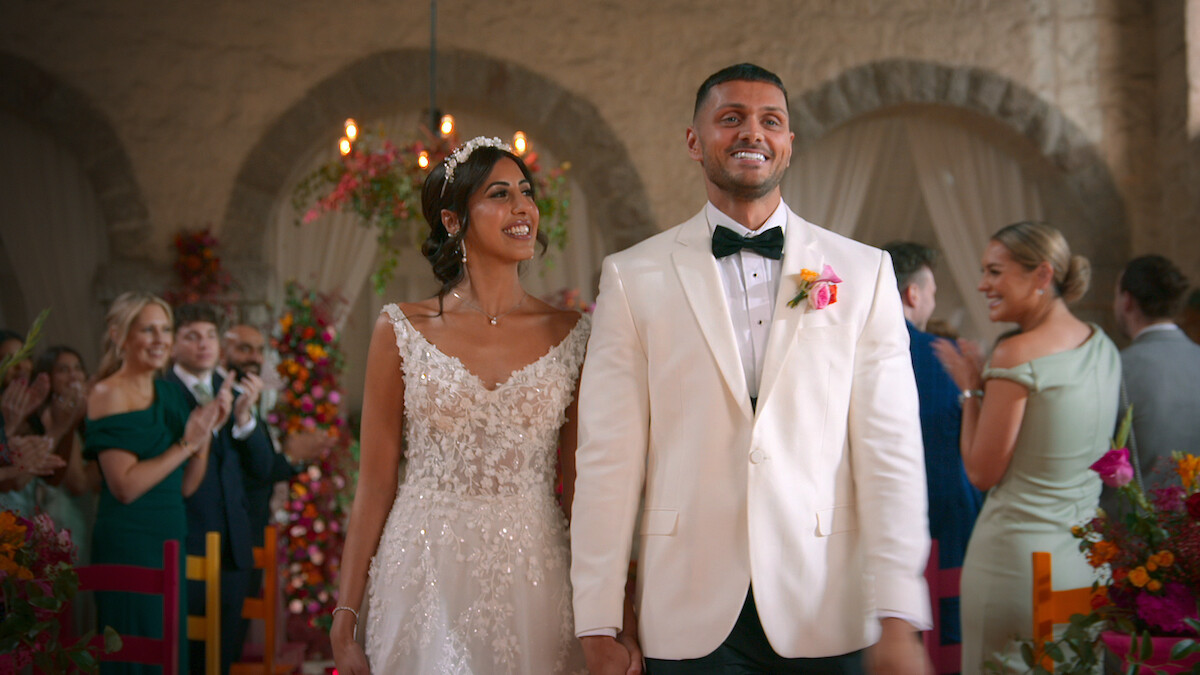 Kal and Sarover on their wedding day