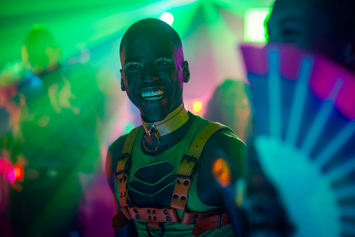 Ncuti Gatwa as Eric Effiong smiles while dancing at a club in Season 4 of ‘Sex Education.’