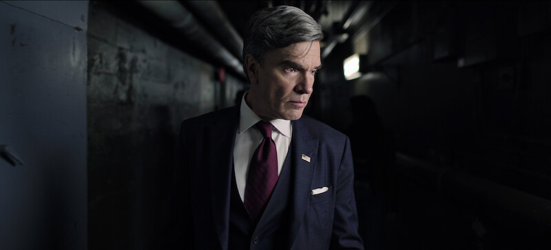 Christopher Shyer como o vice-presidente Redfield em ‘O Agente Noturno’