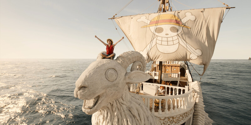 Iñaki Godoy as Monkey D. Luffy, Emily Rudd as Nami 