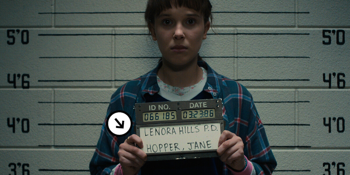 Eleven mugshot - 18 Fun Facts About ‘Stranger Things’ Season 4