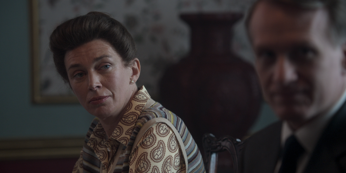 Claudia Harrison as Princess Anne in The Crown Season 6.