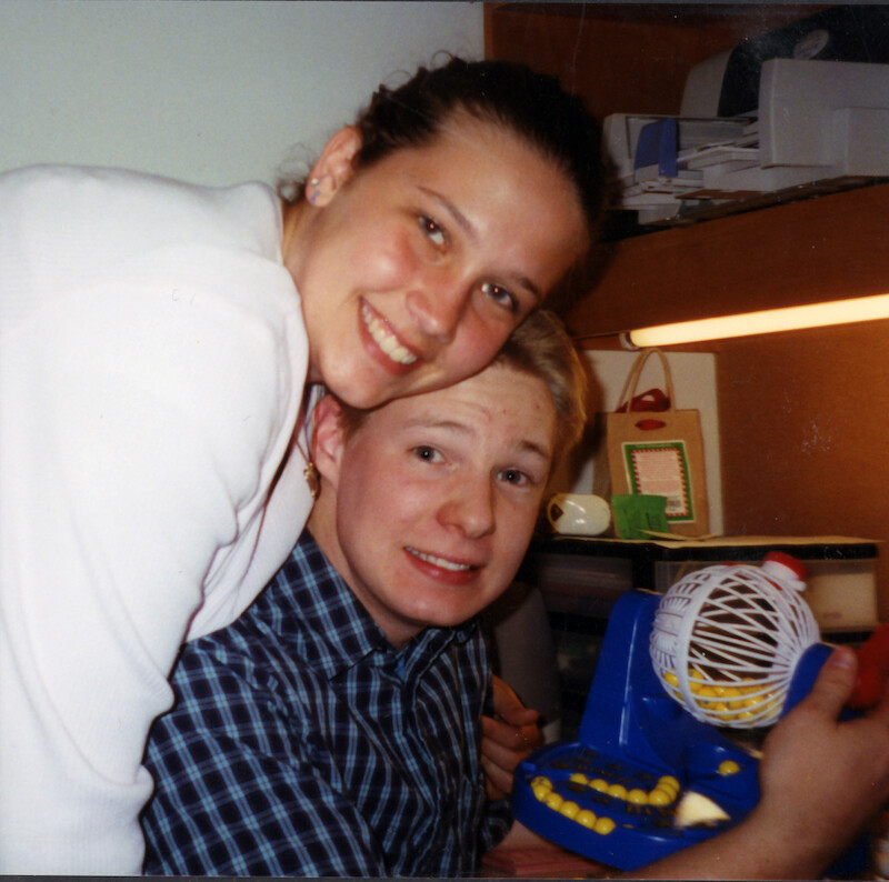 Katie Benson and Joshua in a college dorm room. -  What Happened to Josh Guimond? - Photos of Josh Guimond
