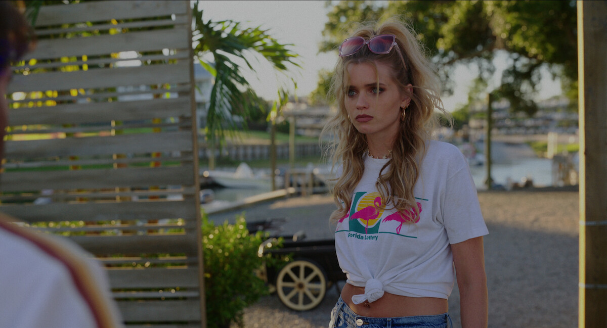 Abbey Lee as Delly West in Florida Man Season 1.