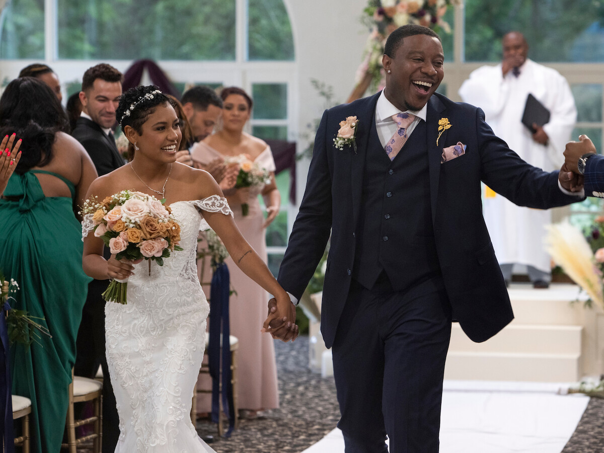 Iyanna and Jarrette on their wedding day.