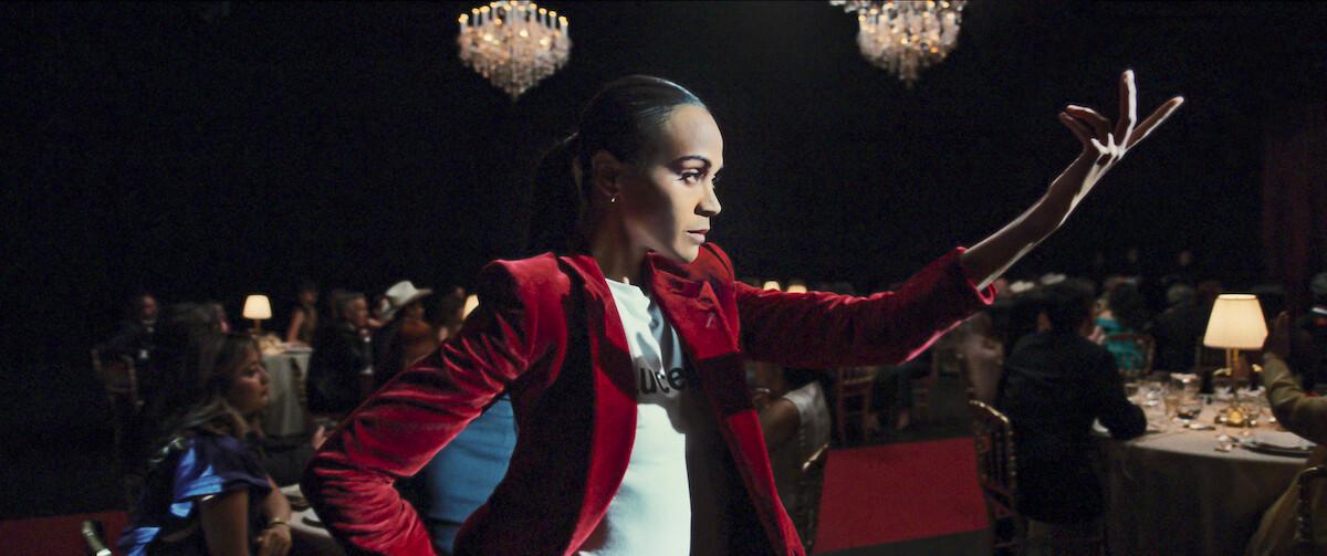 Zoe Saldana performs in 'Emilia Pérez.'
