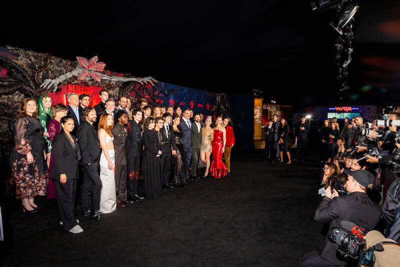 The red carpet at 'Stranger Things 5' World Premiere.