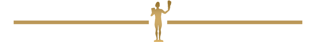 SAG statue with divider line