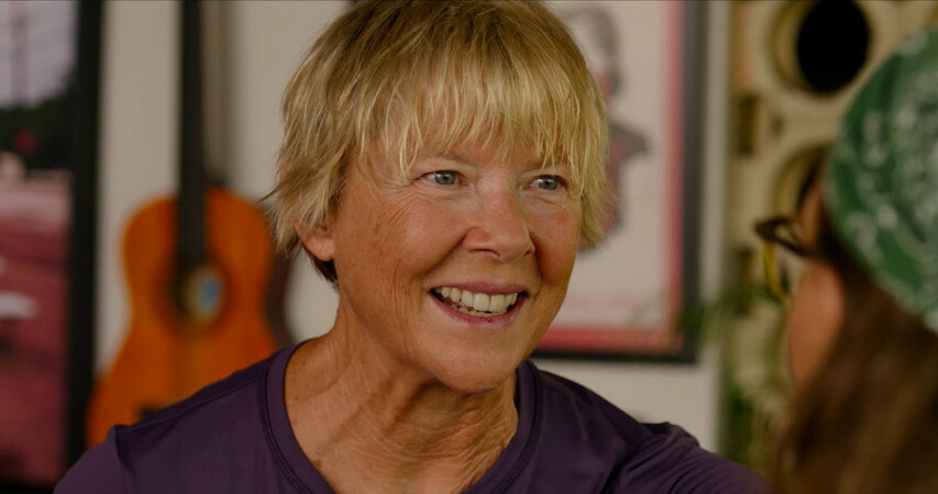 Annette Bening as Diana Nyad in 'NYAD.'
