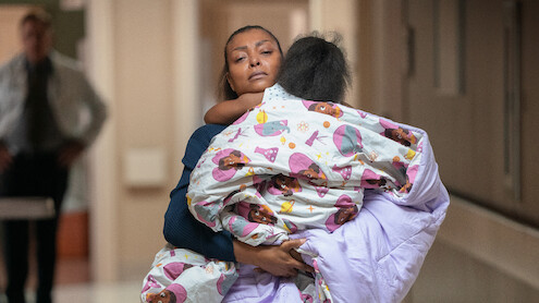 Straw. Taraji P. Henson as Janiyah Wiltkinson in Straw. Cr. Chip Bergmann/Perry Well Films 2/Courtesy Netflix ©2025