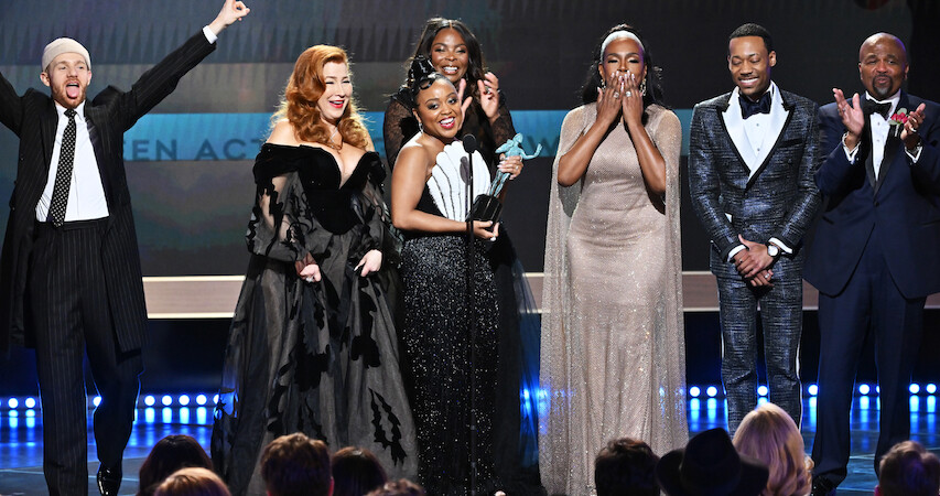 Abbott Elementary cast at the SAG Awards
