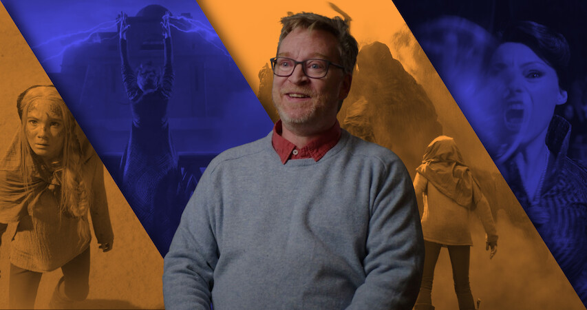 Visual Effects Supervisor Tim Crosbie with shots of Ciri (Freya Allan) from The Witcher S3.