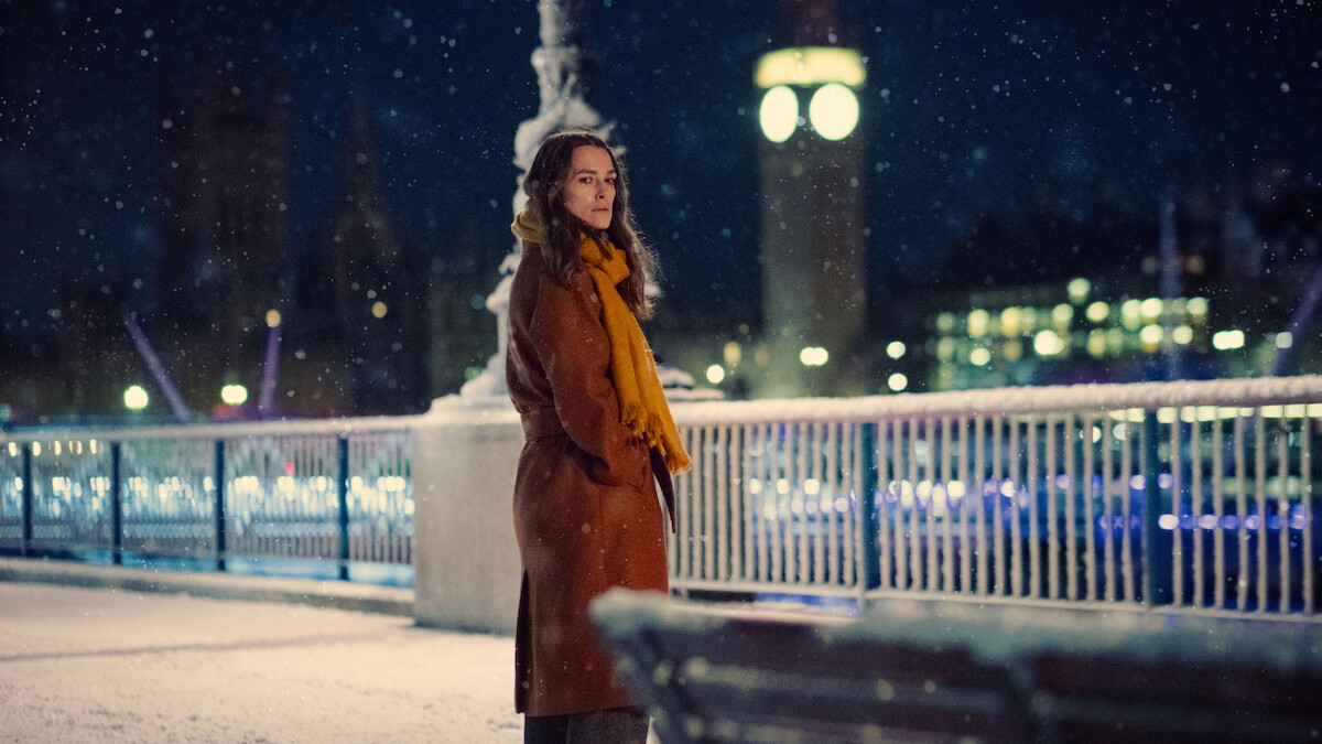 Kiera Knightley as Helen Webb in 'Black Doves.'
