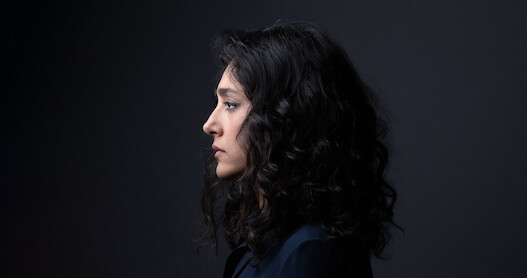 A portrait of Golshifteh Farahani.