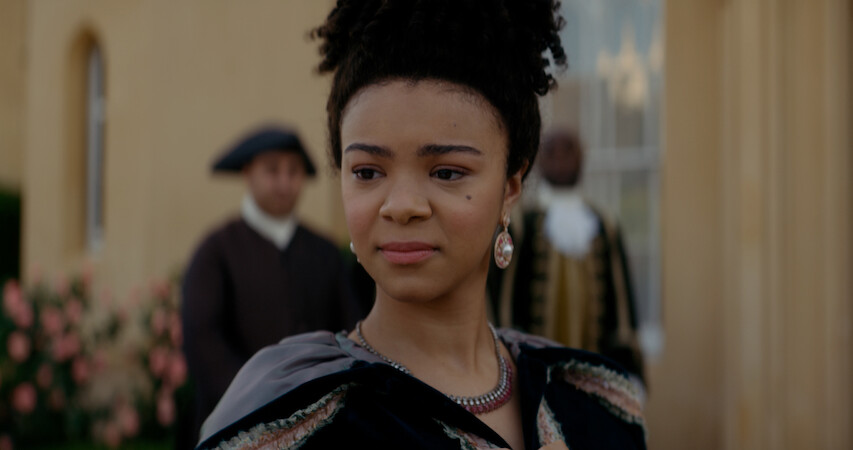 India Amarteifio as Queen Charlotte