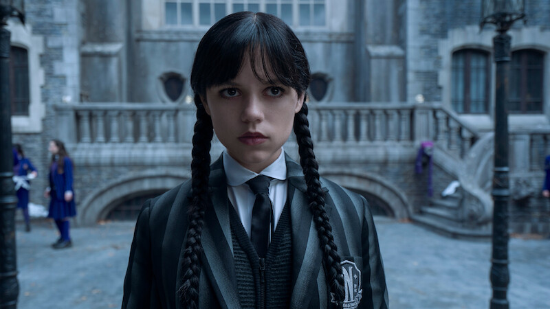 Jenna Ortega from Wednesday Addams in Season 2 of 'Wednesday'
