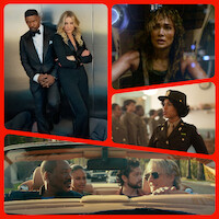 New Movies on Netflix illustration with the Jamie Foxx and Cameron Diaz, Jennifer Lopez, Kerry Washington, Eddie Murphy and Bronson Pinchot