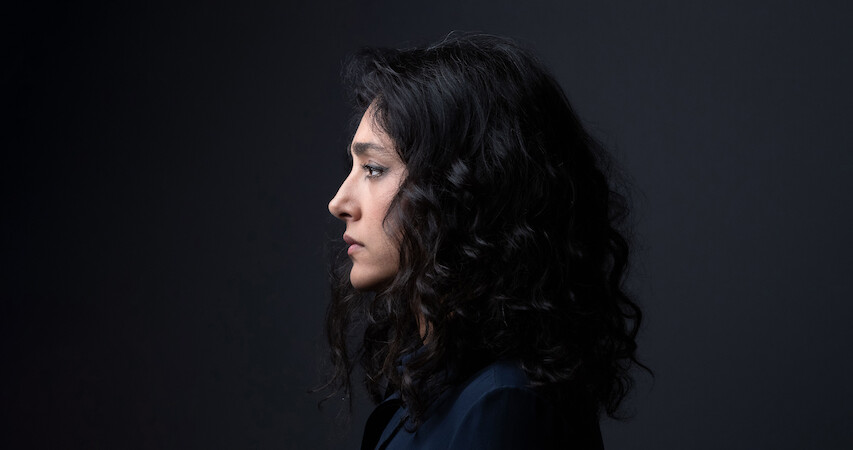 A portrait of Golshifteh Farahani.