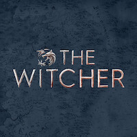 A map of the continent with The Witcher logo